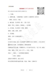 20250825头晕头痛的调理