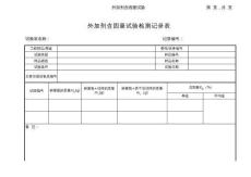 外加劑含固量試驗記錄表