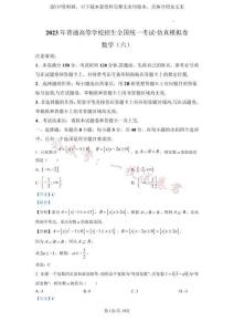 2023年普通高等學(xué)校招生全國(guó)統(tǒng)一考試·新高考仿真模擬卷數(shù)學(xué)(六)答案(2)(1)