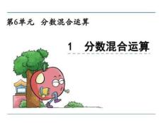 西師大版六年級上數學分數混合運算完美版資料