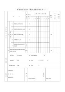 斷路器安裝分項工程質(zhì)量檢驗評定表（三）