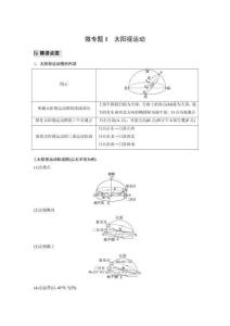 高考地理第一部分 專題一 微專題1　太陽視運(yùn)動(dòng)