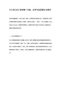 什么是DDC控制箱？