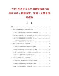 2026及未來5年中國精密鋼珠市場現狀分析（數據調查、監測）及前景探究報告