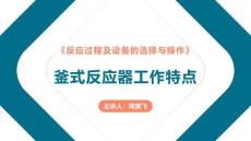 《化工單元過程及設(shè)備的選擇與操作》——8-2 釜式反應(yīng)器工作特點
