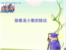 西师大版数学五年级上册《除数是整数的小数除法》1