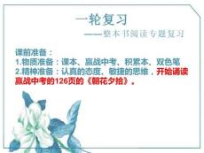 九年級語文學科一輪復習整本書閱讀