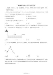 2024年高考物理試卷（海南）（空白卷）