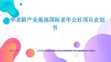 中華老齡產(chǎn)業(yè)基地國(guó)際老年公社項(xiàng)目企劃書成果展示與經(jīng)驗(yàn)總結(jié)實(shí)用技巧與避坑指南