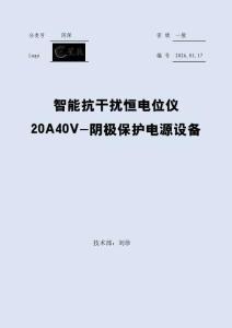 智能抗干擾恒電位儀20A40V-陰極保護電源設備