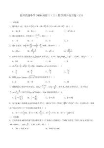 廣東省深圳市鹽田高級中學2026屆高三上學期數學周末練習卷13
