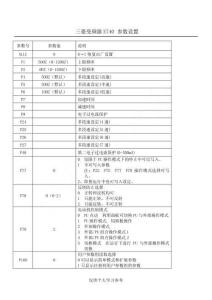 三菱變頻器E740參數設置