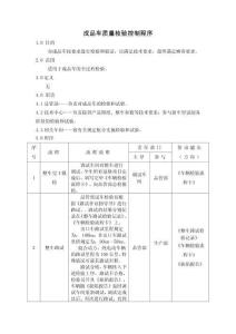 成品車質(zhì)量檢驗(yàn)控制程序-新能源車企