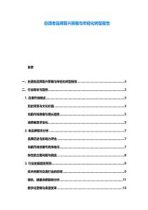 白酒老品牌復(fù)興策略與年輕化轉(zhuǎn)型報告