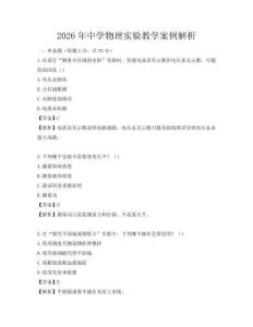 2026年中学物理实验教学案例解析