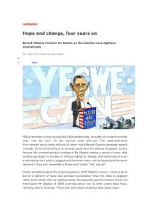 Hope and change, four years on