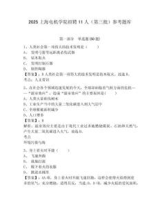 2025上海电机学院招聘11人（第三批）参考题库及1套完整答案详解