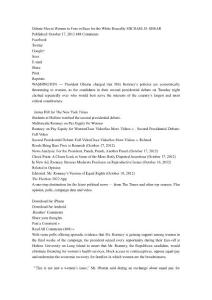 Debate Moves Women to Fore in Race for the White HouseBy MICHAEL D