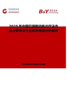 2025年中国巨细胞动脉炎疗法市场占有率及行业竞争格局分析报告