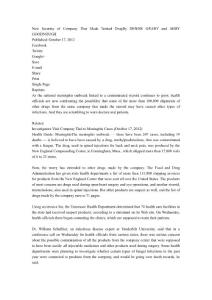 New Scrutiny of Company That Made Tainted Drug