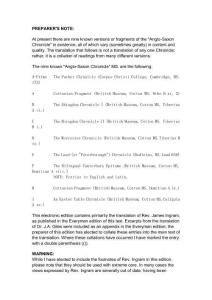 盎格魯撒克遜編年史英文本