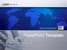 世界地圖商務(wù)PPT模板