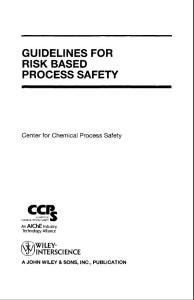 Guidelines for Risk Based Process Safety part1