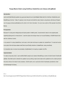 Popup Master-Detail using GridView, DetailsView and JQuery with jqModal