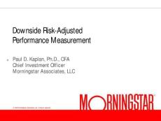 Downside Risk-Adjusted performance measurement