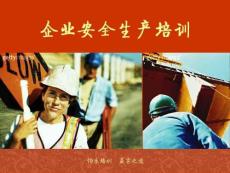 企業(yè)安全生產(chǎn)培訓(xùn)