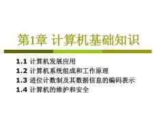 自考 計算機應用基礎 第1章