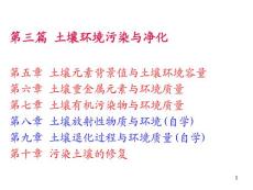 土壤重金屬元素與環(huán)境質(zhì)量