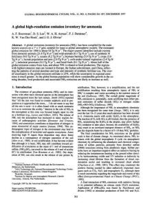 A Global High-Resolution Emission Inventory for Ammonia