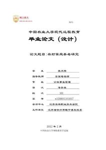 农村家庭养老研究