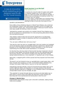 Food tourism is on the boil