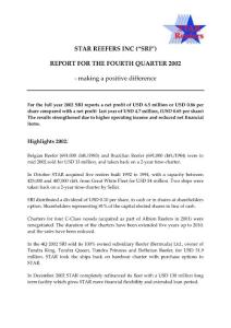 SWAN REEFER ASA (“SRI”)