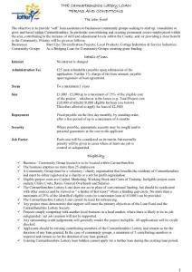 TERMS AND CONDITIONS - Carmarthenshire Lottery