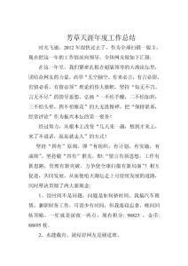 芳草天涯年度工作總結