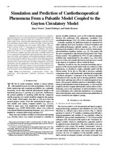Simulation and Prediction of Cardiotherapeutical phenomena