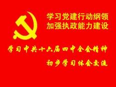 　學(xué)習(xí)黨建行動綱領(lǐng) 加強執(zhí)政能力建設(shè)