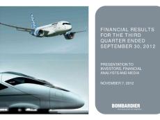 龐巴迪最新季報__EN-BI-Q3-2012_Presentation_20121107