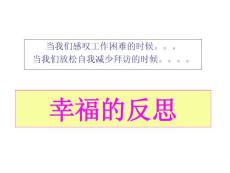 幸福的反思