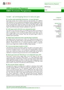 瑞银-以色列天然气研究