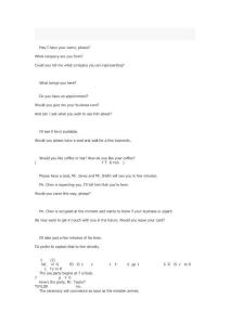 辦公室常用的英語接待口語