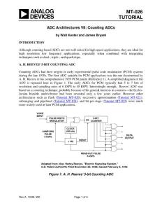 AD 转换器架构技术指南 VII_ Counting ADCs