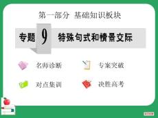 第9專題 特殊句式和情景交際