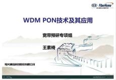 WDM PON關鍵技術