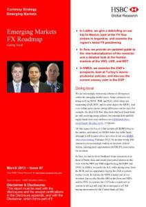 2013年4月全球外匯市場投資策略報告