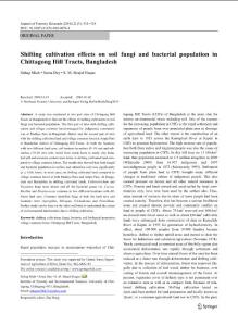 輪換種植對孟加拉國吉大港山區土壤中真菌和細菌群落的影響