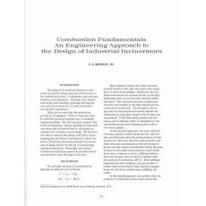 Combustion Fundamentals An Engineering Approach to the Design of Industrial Incinerators